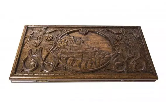 Нарды резные Mkhitaryan Монастырь в горах DM002