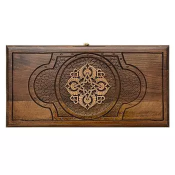 Нарды резные Золотой узор 1 30 Mirzoyan am019-3