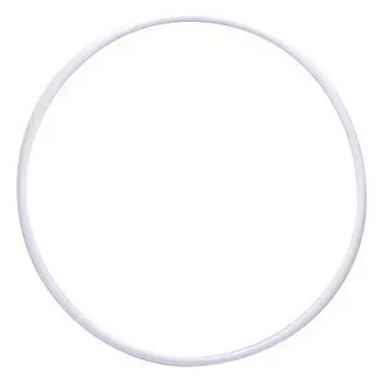 Обруч гимнастический НСО пластиковый d60см MR-OPl600 белый, под обмотку (продажа по 5шт) цена за шт