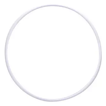 Обруч гимнастический пластиковый d 550 мм MR-OPl550, белый, под обмотку, ТОЛЬКО УПАКОВ. ПО 5 ШТ