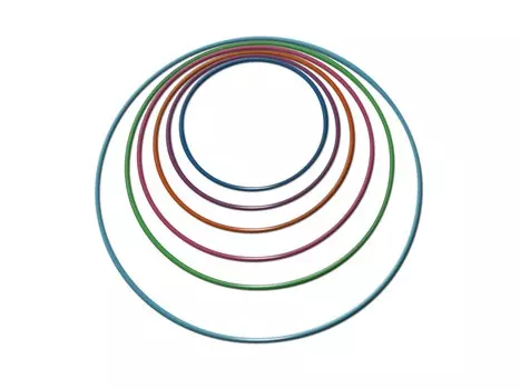 Обруч гимнастический стальной d90см, утяж. окрашенный 1050гр ФСИ 277