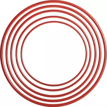Обруч пластмассовый d70см красный