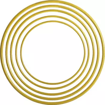 Обруч пластмассовый d70см желтый