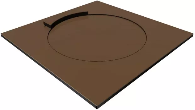 Обруч с сегментом для толкания ядра (круг для метания ядра в помещении) ФСИ 9624