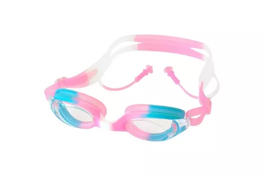 Очки для плавания детские Sportex FINS3 E43184-4 розово-голубой