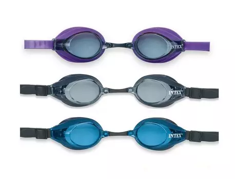Очки для плавания Pro Racing Goggles, 3 цвета Intex 55691