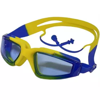 Очки для плавания с берушами B31545-5 Желтый\Синий