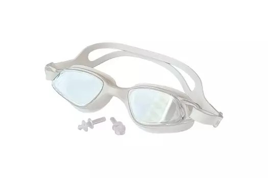 Очки для плавания взрослые Sportex E43180-2 белый