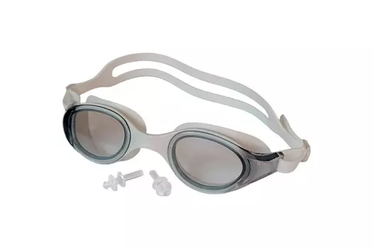 Очки для плавания взрослые Sportex E43182-4 бело-серый
