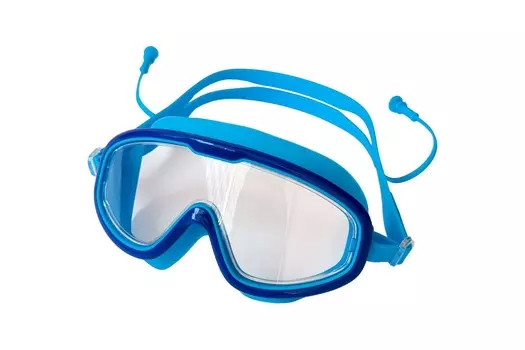 Очки полумаска для плавания юниорская Sportex E43188-4 голубой
