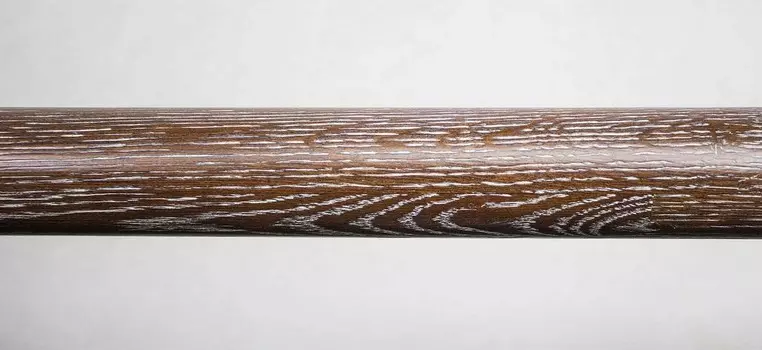 Окрашенный поручень балетного станка Poleaction (дуб) - орех + серебристая патина 650