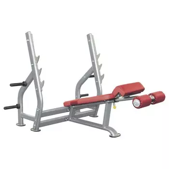 Олимпийская скамья с отрицательным наклоном, со стойками Impulse IT7016