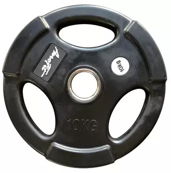Олимпийский обрезиненный диск 10кг, d51мм AeroFit AFPLB10 черный матовый