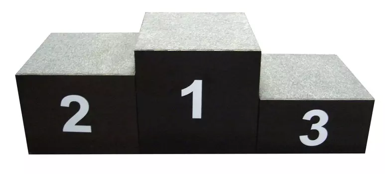 Пьедестал победителей на 3 места (деревянный) ФСИ 6023