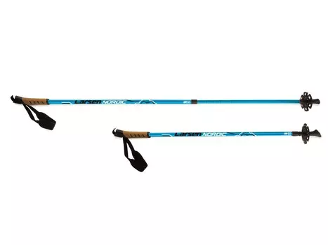 Палки для скандинавской ходьбы 90-140см Larsen Nordic П раздвижные, голубой