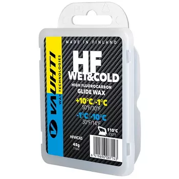 Парафин высокофтористый Vauhti HF Wet Cold (+10°С -1°С/-1°С -10°С) 45 г.