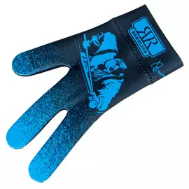 Перчатка бильярдная Longoni Billiard Player BLUE 45.303.03.4 (черно-синяя)