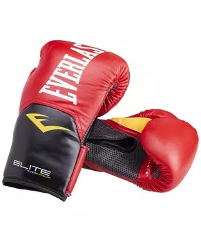 Перчатки боксерские Everlast Elite ProStyle P00001200, 16oz, к/з, красный