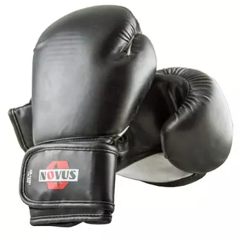 Перчатки боксерские Novus LTB-16301, 12 унций S/M, черные