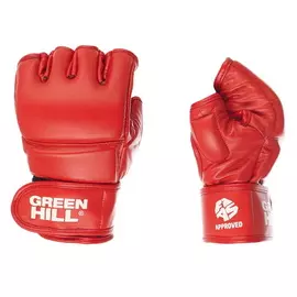Перчатки для боевого самбо Green Hill FIAS Approved (Лицензия FIAS) р.M Красные