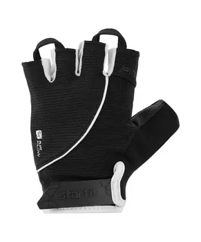 Перчатки для фитнеса Star Fit WG-202, черный\белый