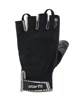 Перчатки для фитнеса Star Fit WG-203, черный\серый