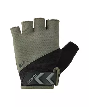 Перчатки для фитнеса Star Fit WG-204, черный\хаки