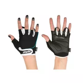 Перчатки для фитнеса Starfit SU-111 черный-белый-голубой