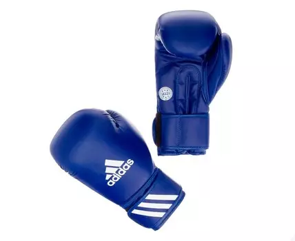Перчатки для кикбоксинга Adidas WAKO Kickboxing Training Glove синие adiWAKOG2