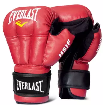 Перчатки для рукопашного боя Everlast HSIF PU, красные 6 oz RF3106