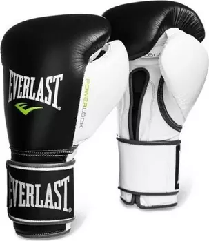 Перчатки тренировочные Everlast Powerlock PU 14oz черн/бел. P00000725