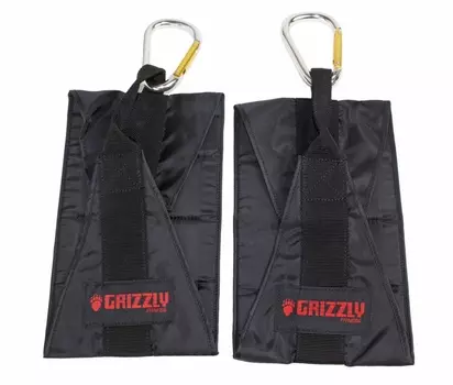 Пeтли Бepeшa Grizzly Deluxe Hanging Ab Straps 8671-04 черный