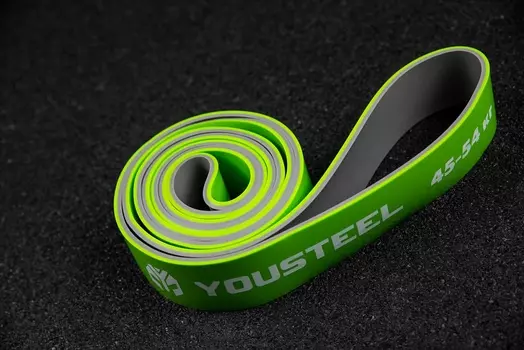 Петля двухцветная YouSteel 44мм, серый+зеленый