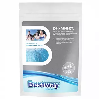 PH-минус Средство в гранулах для понижения уровня pH воды в бассейнах, пакет 250 г(PHM025GBW) Bestwаy Chemicals B1909213