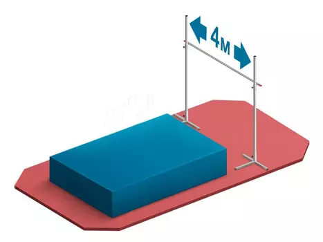 Планка алюминиевая 4м Гимнаст