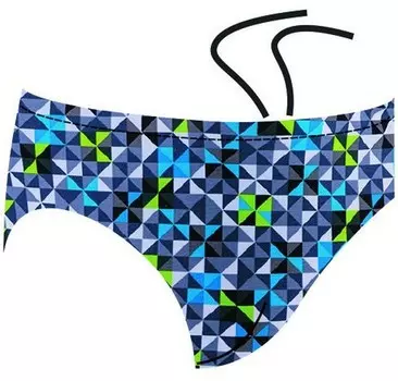 Плавки мужские для бассейна Atemi 8см принт. черн/син, SM 4 18