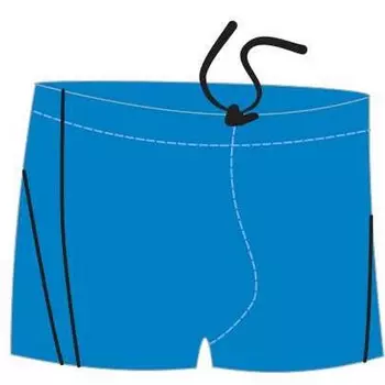 Плавки-шорты Atemi ВВ 6 3 детские для бассейна, пайпинг голубые