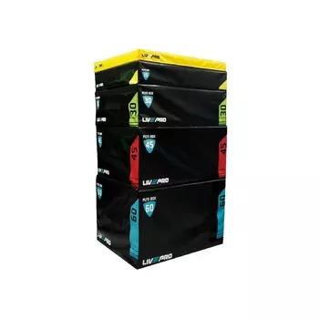 Плиометрический бокс Live Pro Soft Plyometric Box LP8151-L 91,4x76,2x45,7 см, черный\красный