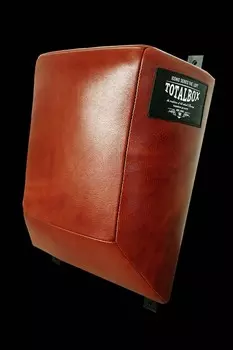 Подушка кожаная боксерская LOFT пирамида Totalbox ПНКП ЛФ 50х60х22 черный, коричневый