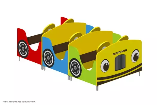 Поезд без рисунка на передней панели Romana 111.27.00-02 (красный)