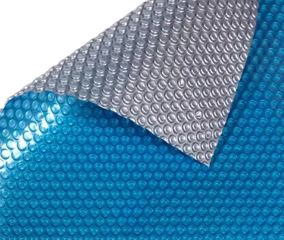 Покрывало плавающее Poolmagic ширина 2м синее\серебристое