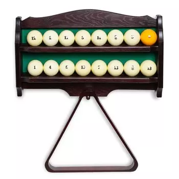 Полка для шаров и треугольника Венеция дуб темно-коричневая