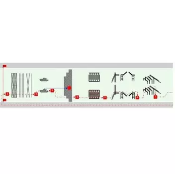 Полоса препятствий для военнослужащих Воздушно-десантных войск Hercules 5679