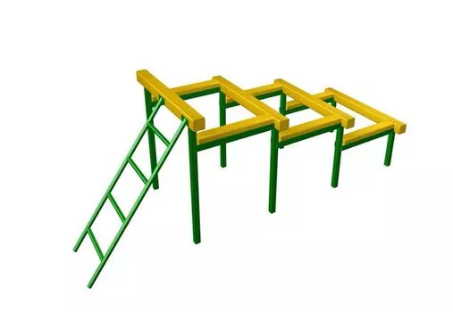 Полоса препятствий ФСИ Разрушенная лестница 8863