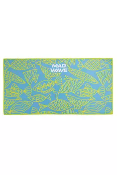 Полотенце из микрофибры Mad Wave Microfiber towel Fishes M0764 06 1 00W