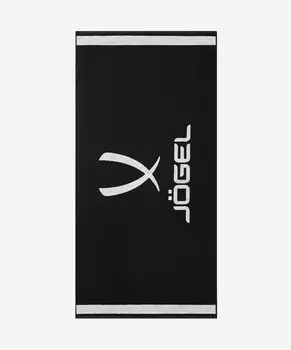 Полотенце спортивное, 70х140см Jogel ESSENTIAL Towel L, черный\белый