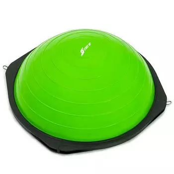 Полусфера гимнастическая d58см Start Up Bosu с насосом и эспандерами GA-18 Lime