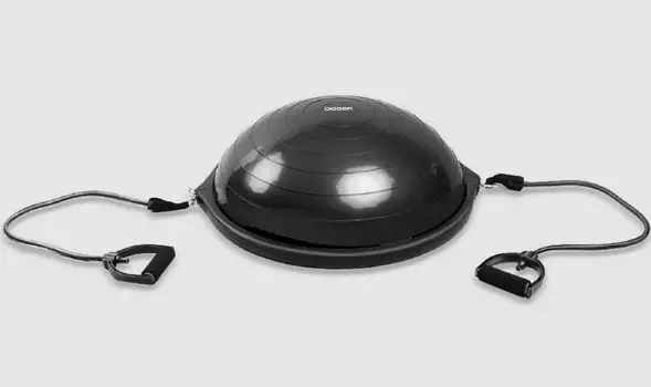 Полусфера гимнастическая надувная с эспандерами Hasttings Digger HD22C1A-black черный