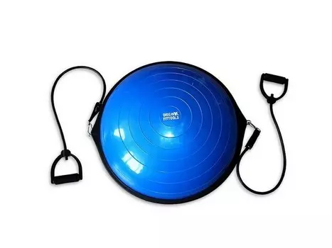 Полусфера гимнастическая надувная R2 с эспандерами и насосом Original Fit.Tools FT-BSU-R2