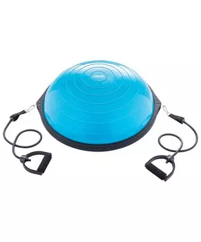 Полусфера Star Fit Bosu с эспандерами, с насосом GB-502 синий